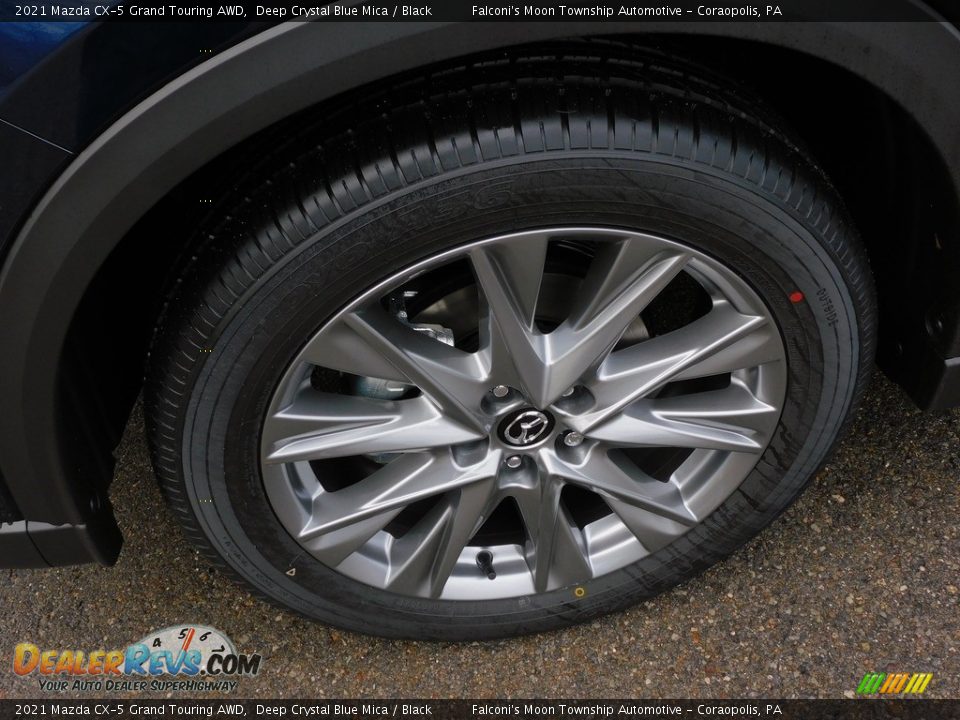 2021 Mazda CX-5 Grand Touring AWD Deep Crystal Blue Mica / Black Photo #10