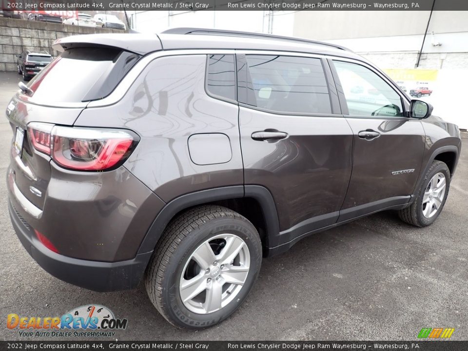 2022 Jeep Compass Latitude 4x4 Granite Crystal Metallic / Steel Gray Photo #6