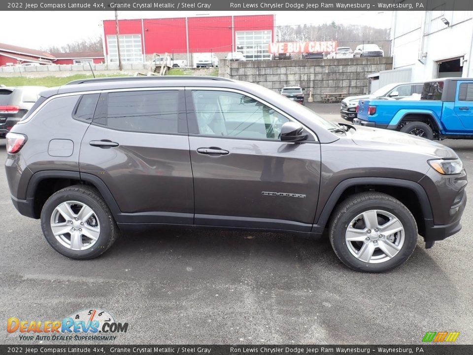 2022 Jeep Compass Latitude 4x4 Granite Crystal Metallic / Steel Gray Photo #7