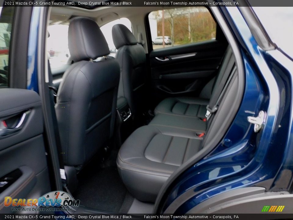 2021 Mazda CX-5 Grand Touring AWD Deep Crystal Blue Mica / Black Photo #12