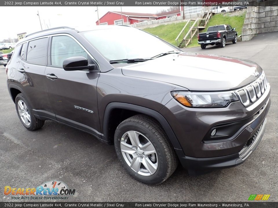 2022 Jeep Compass Latitude 4x4 Granite Crystal Metallic / Steel Gray Photo #8