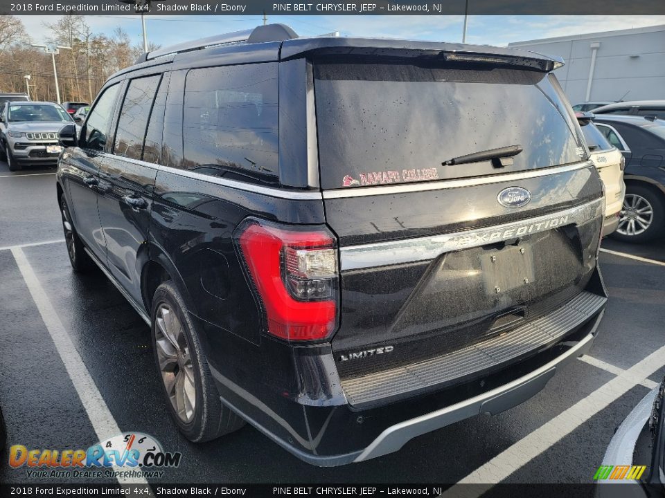 2018 Ford Expedition Limited 4x4 Shadow Black / Ebony Photo #3