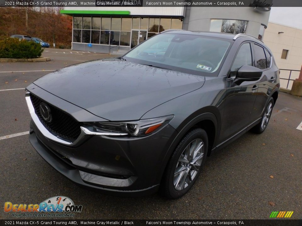 2021 Mazda CX-5 Grand Touring AWD Machine Gray Metallic / Black Photo #7