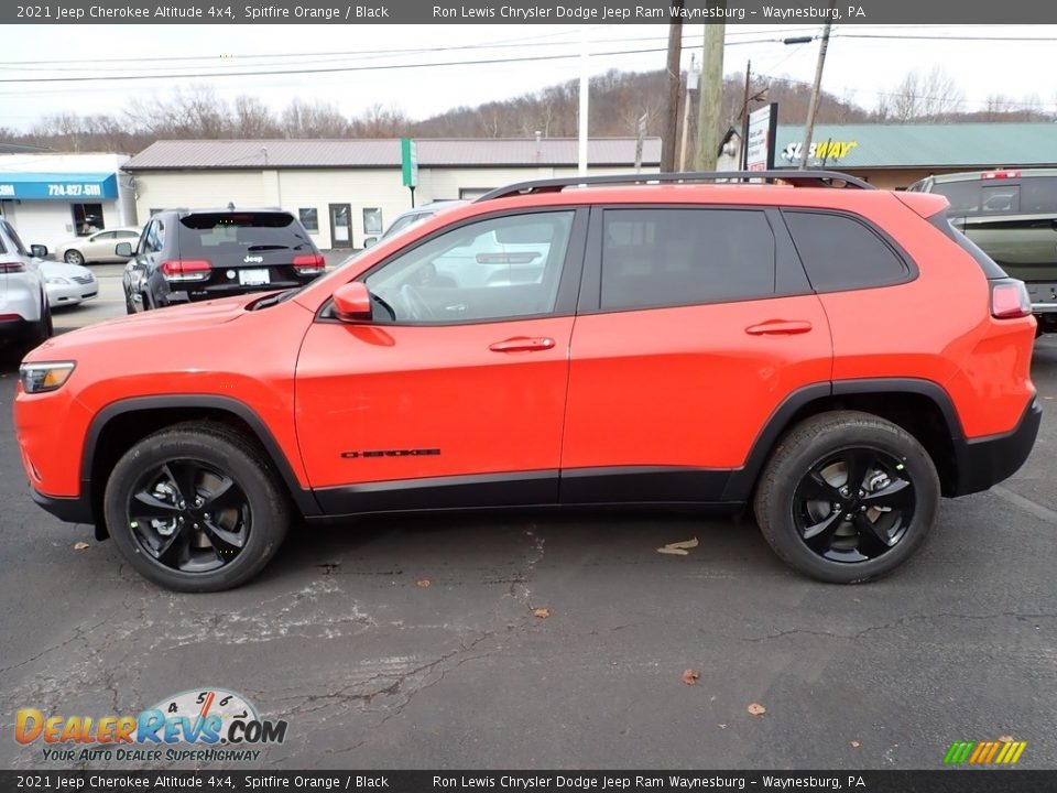 Spitfire Orange 2021 Jeep Cherokee Altitude 4x4 Photo #2