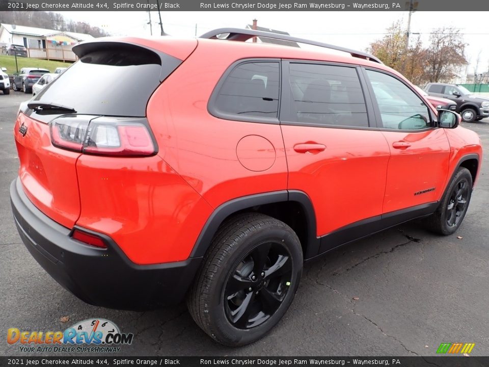 2021 Jeep Cherokee Altitude 4x4 Spitfire Orange / Black Photo #6