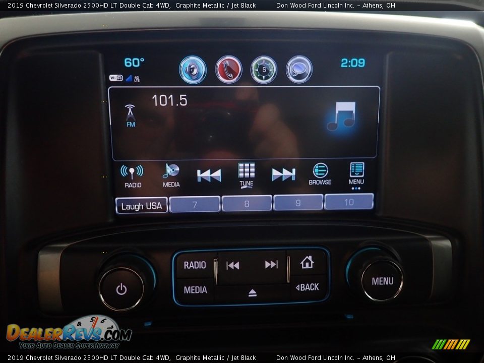 2019 Chevrolet Silverado 2500HD LT Double Cab 4WD Graphite Metallic / Jet Black Photo #25