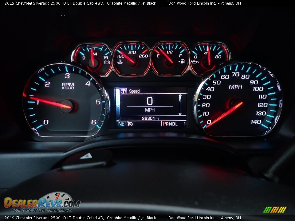 2019 Chevrolet Silverado 2500HD LT Double Cab 4WD Graphite Metallic / Jet Black Photo #27