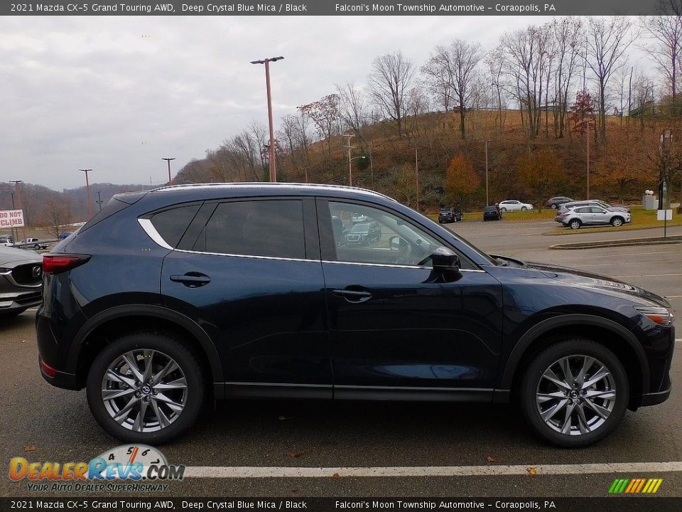 2021 Mazda CX-5 Grand Touring AWD Deep Crystal Blue Mica / Black Photo #1