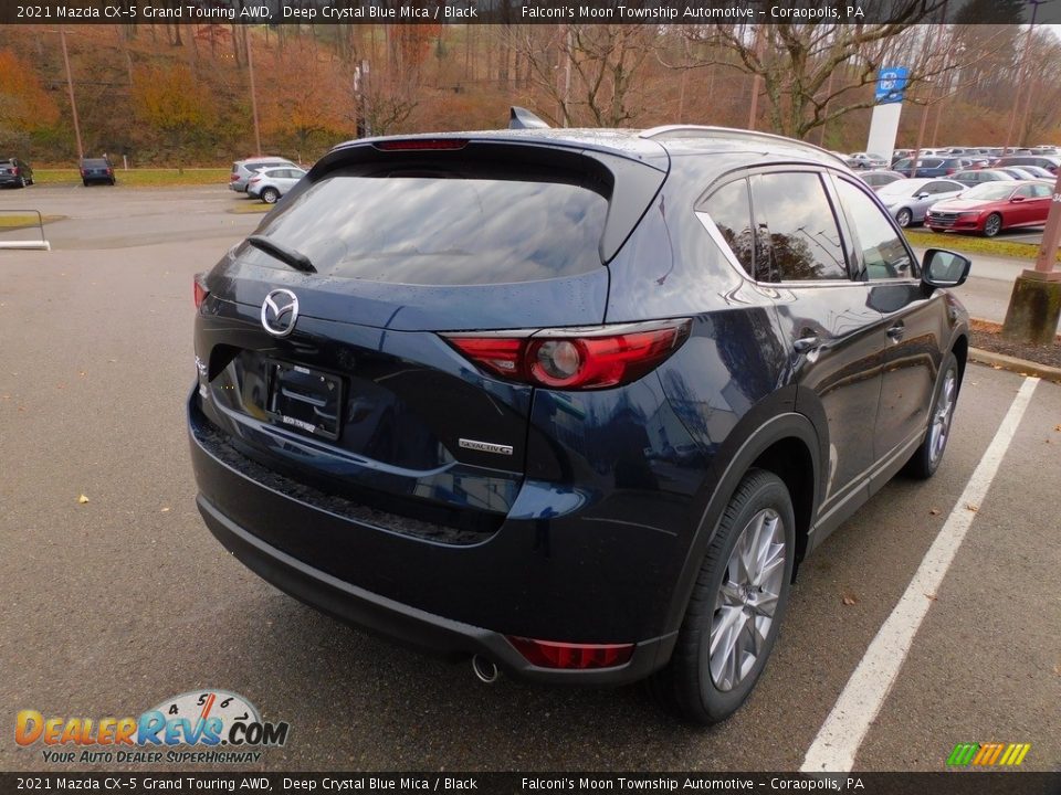 2021 Mazda CX-5 Grand Touring AWD Deep Crystal Blue Mica / Black Photo #2