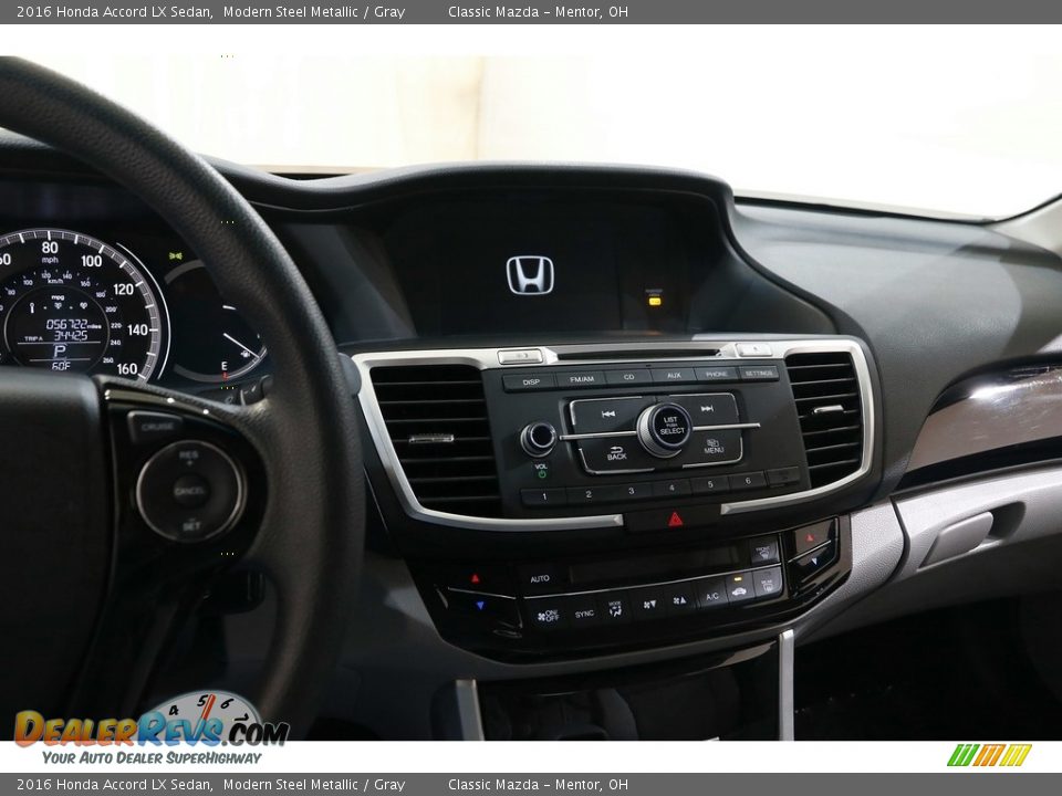 2016 Honda Accord LX Sedan Modern Steel Metallic / Gray Photo #9