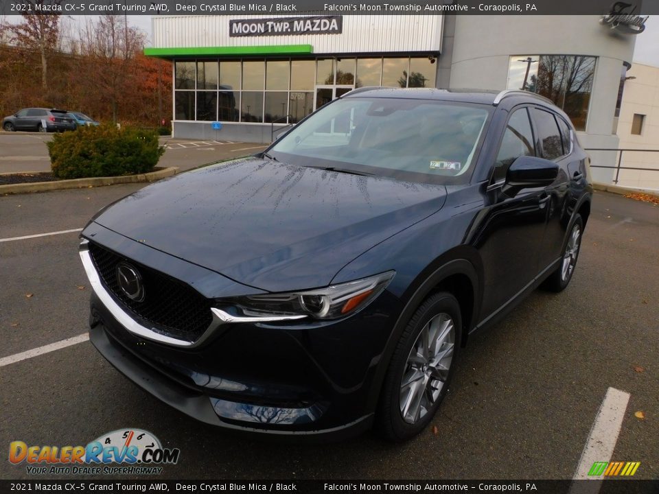 2021 Mazda CX-5 Grand Touring AWD Deep Crystal Blue Mica / Black Photo #7