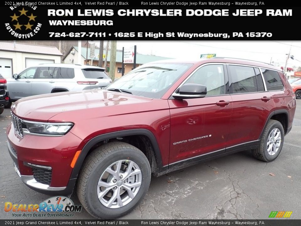 2021 Jeep Grand Cherokee L Limited 4x4 Velvet Red Pearl / Black Photo #1