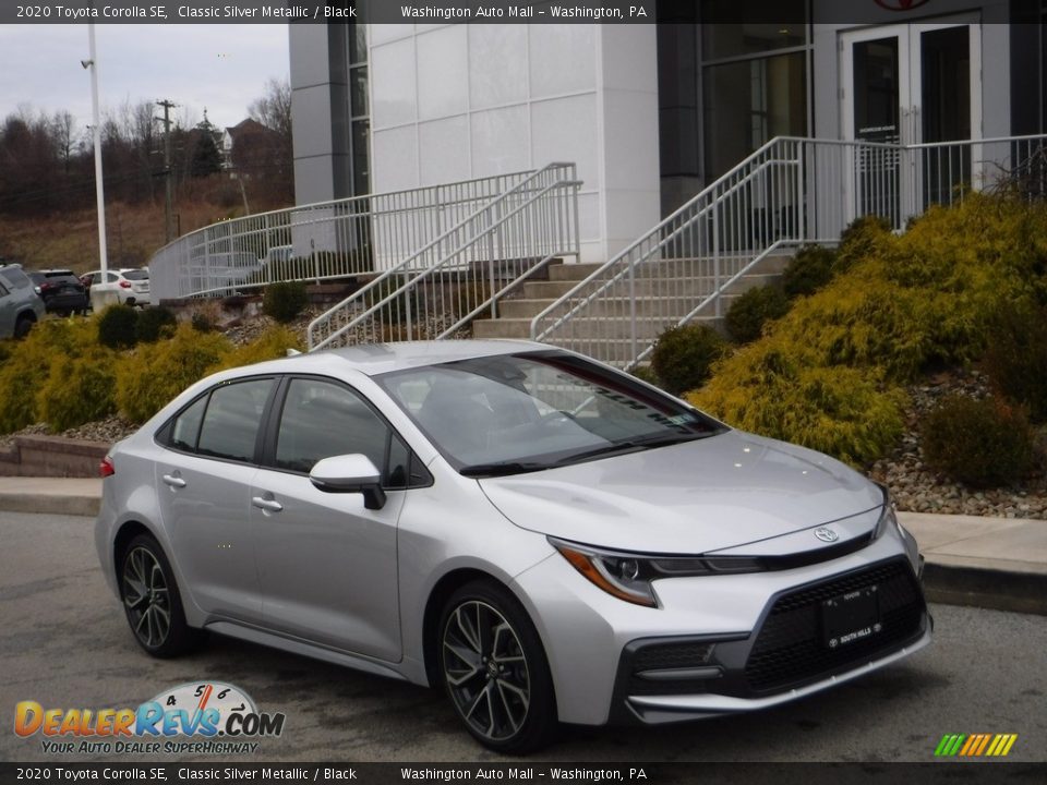 2020 Toyota Corolla SE Classic Silver Metallic / Black Photo #1