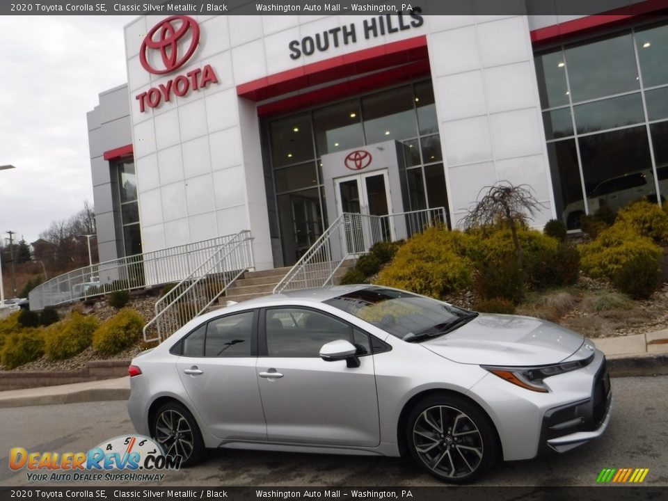 2020 Toyota Corolla SE Classic Silver Metallic / Black Photo #2