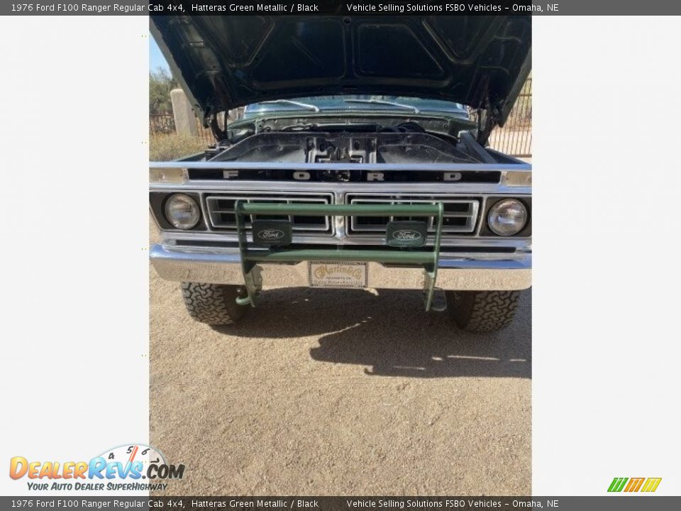 1976 Ford F100 Ranger Regular Cab 4x4 Hatteras Green Metallic / Black Photo #2