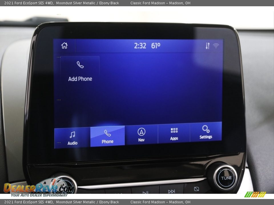 2021 Ford EcoSport SES 4WD Moondust Silver Metallic / Ebony Black Photo #11