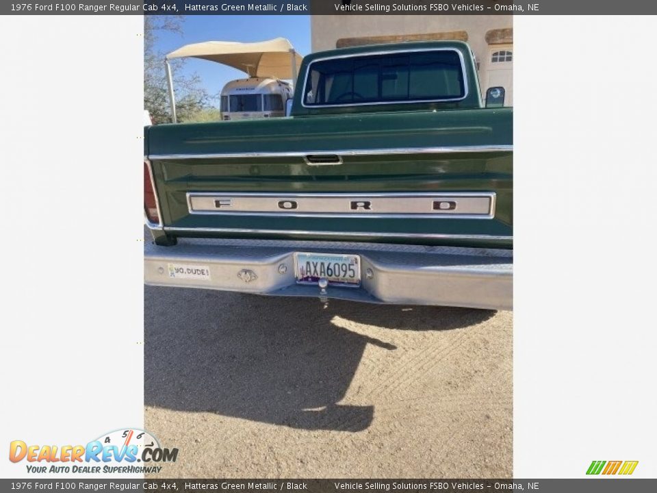 1976 Ford F100 Ranger Regular Cab 4x4 Hatteras Green Metallic / Black Photo #9