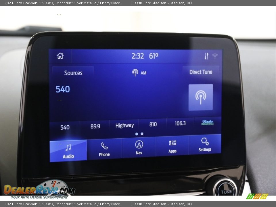 2021 Ford EcoSport SES 4WD Moondust Silver Metallic / Ebony Black Photo #12