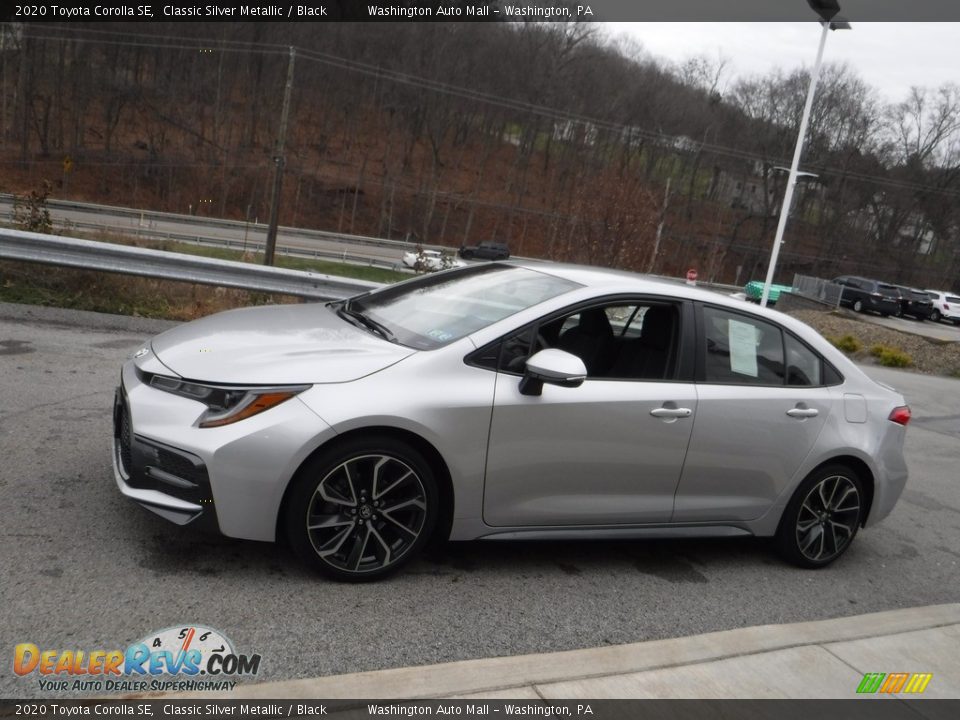 2020 Toyota Corolla SE Classic Silver Metallic / Black Photo #12