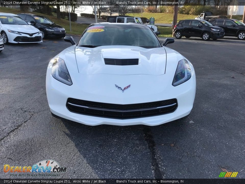 2014 Chevrolet Corvette Stingray Coupe Z51 Arctic White / Jet Black Photo #3