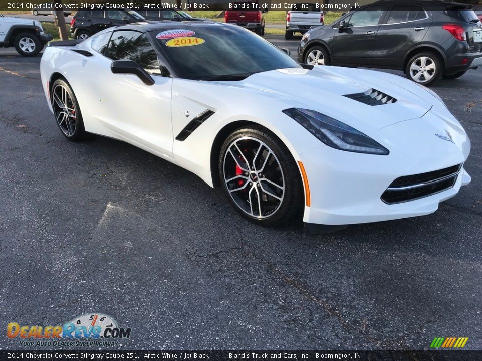 2014 Chevrolet Corvette Stingray Coupe Z51 Arctic White / Jet Black Photo #4