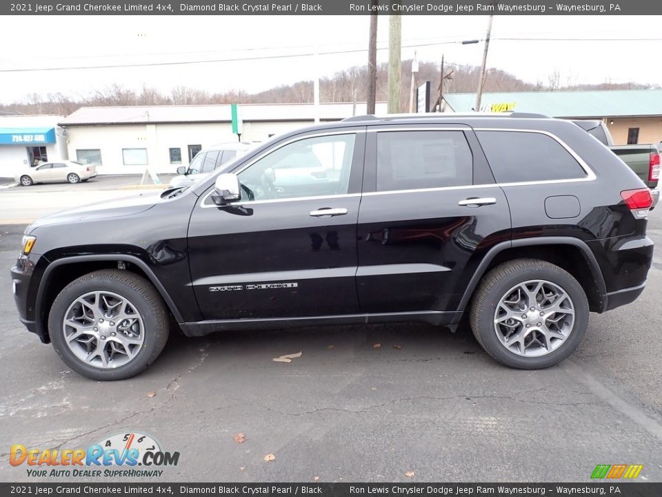 2021 Jeep Grand Cherokee Limited 4x4 Diamond Black Crystal Pearl / Black Photo #2