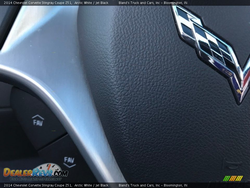 2014 Chevrolet Corvette Stingray Coupe Z51 Arctic White / Jet Black Photo #17