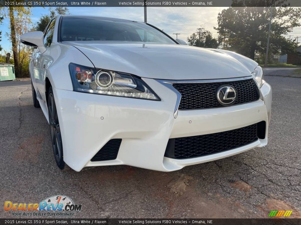 2015 Lexus GS 350 F Sport Sedan Ultra White / Flaxen Photo #16