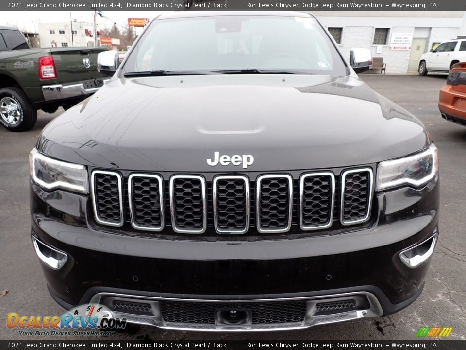 2021 Jeep Grand Cherokee Limited 4x4 Diamond Black Crystal Pearl / Black Photo #9