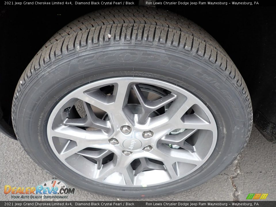 2021 Jeep Grand Cherokee Limited 4x4 Diamond Black Crystal Pearl / Black Photo #10