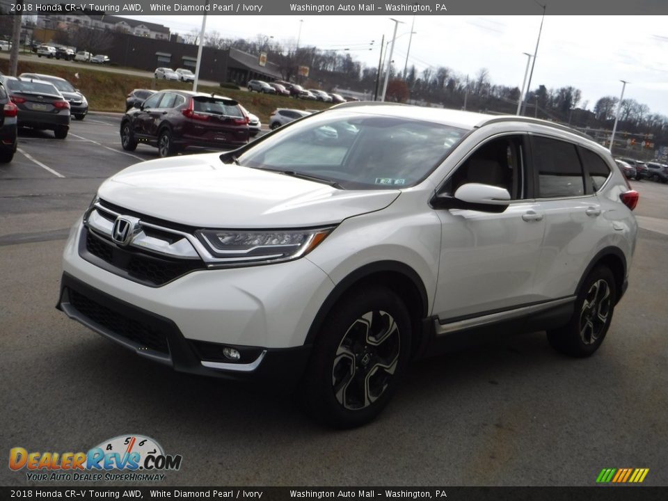 2018 Honda CR-V Touring AWD White Diamond Pearl / Ivory Photo #6