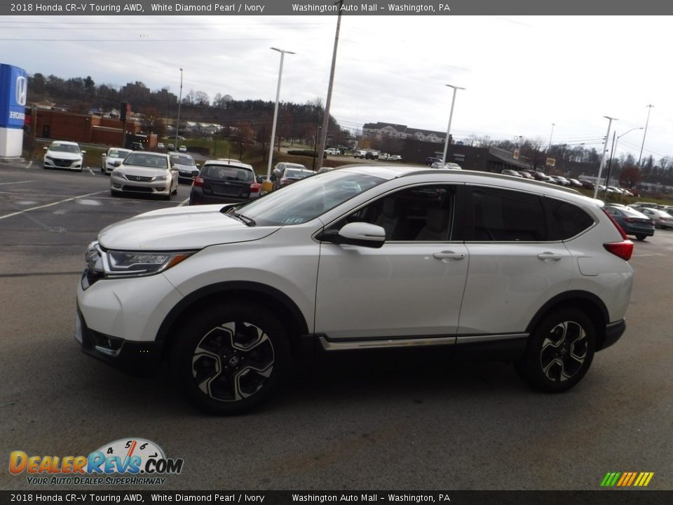 2018 Honda CR-V Touring AWD White Diamond Pearl / Ivory Photo #8