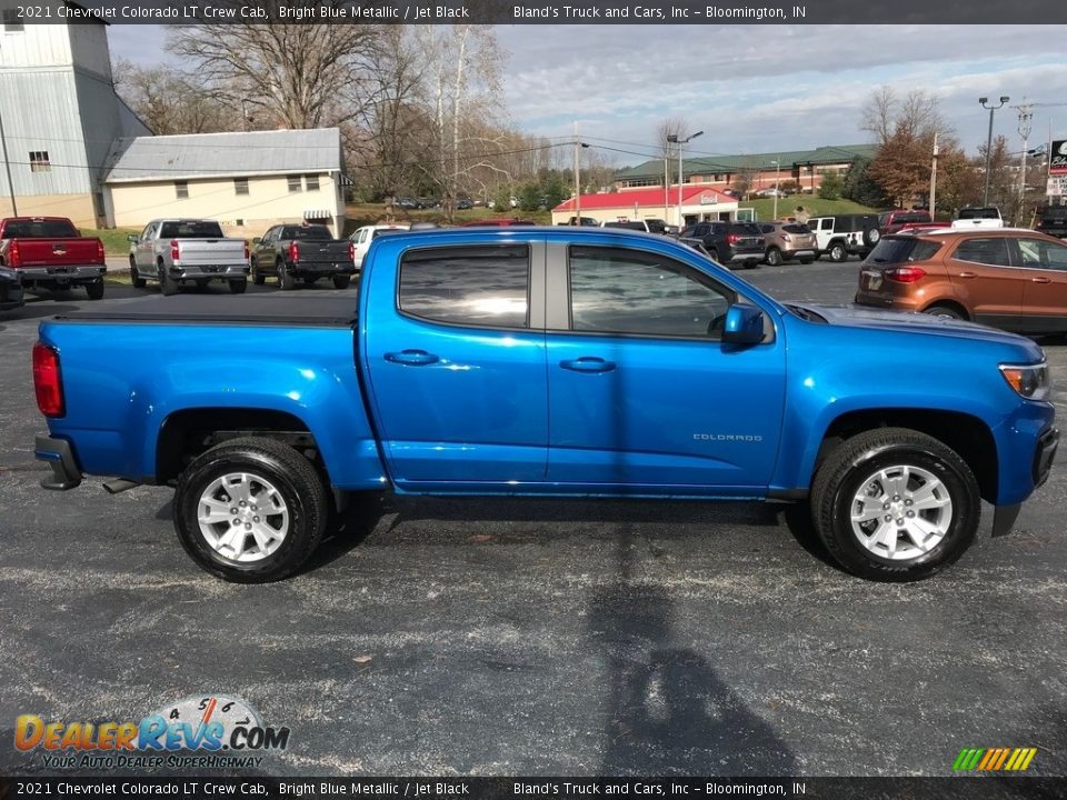 2021 Chevrolet Colorado LT Crew Cab Bright Blue Metallic / Jet Black Photo #4