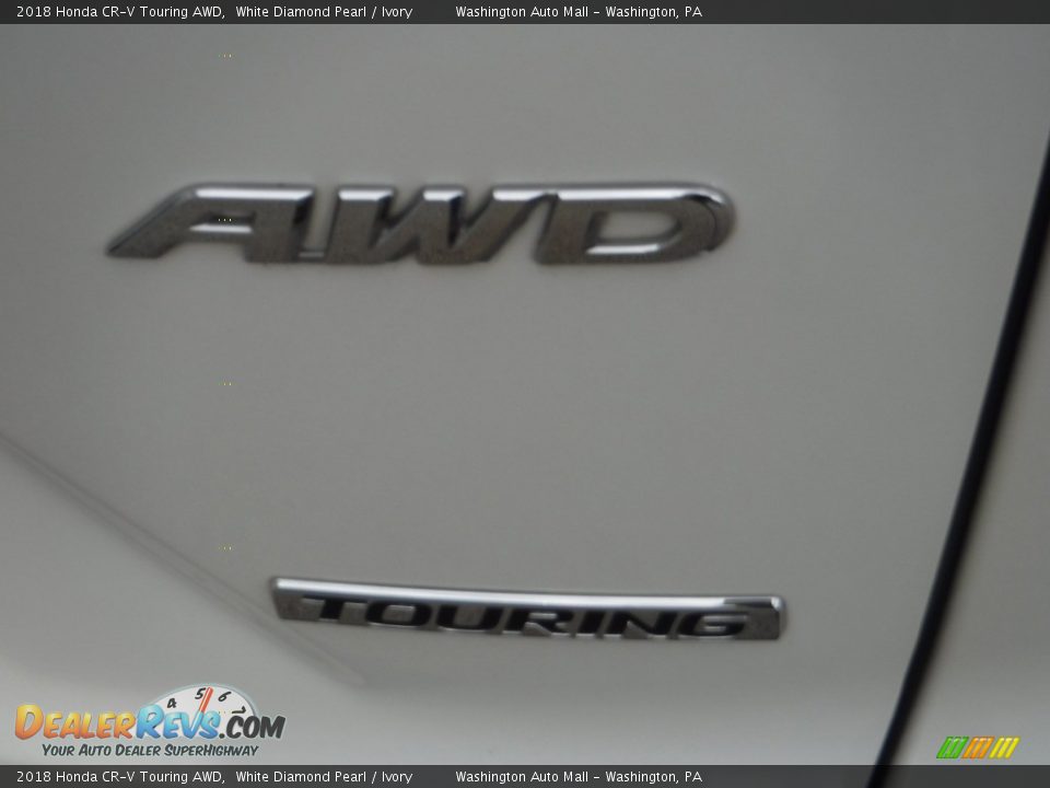 2018 Honda CR-V Touring AWD White Diamond Pearl / Ivory Photo #12