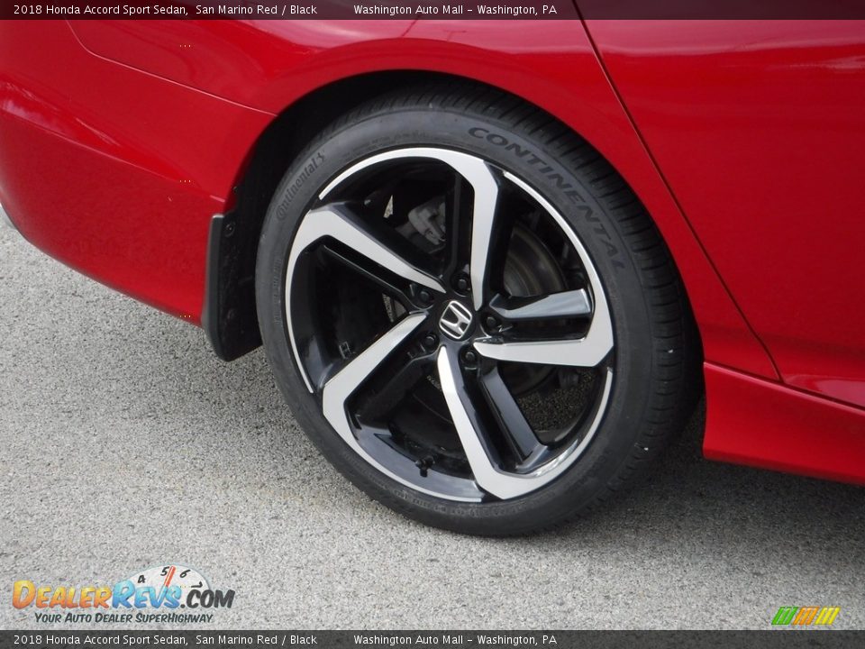 2018 Honda Accord Sport Sedan San Marino Red / Black Photo #3