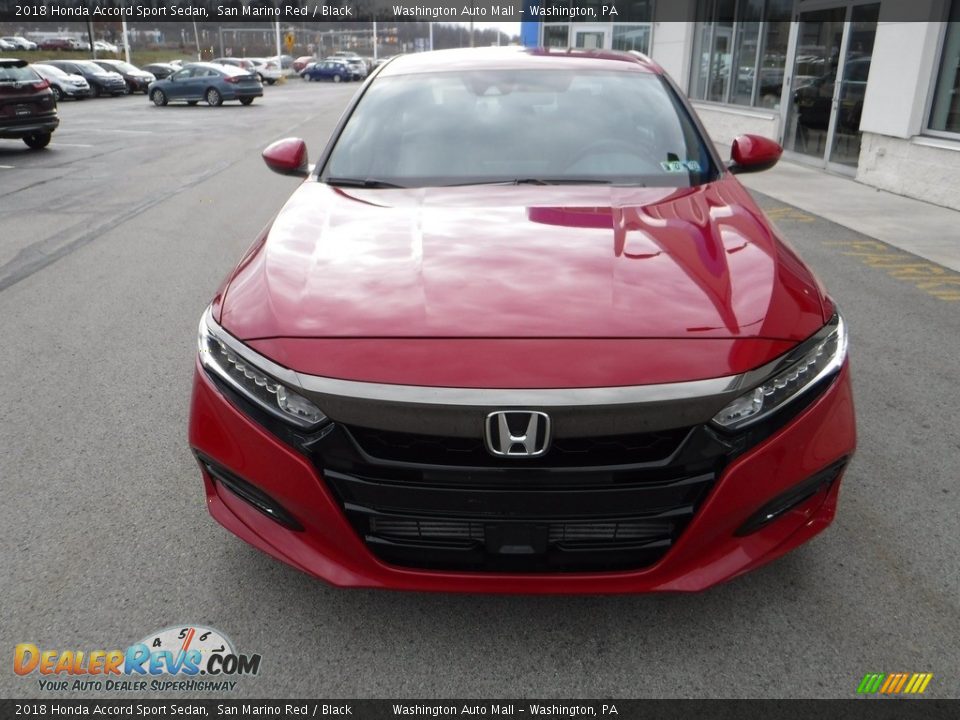 2018 Honda Accord Sport Sedan San Marino Red / Black Photo #4