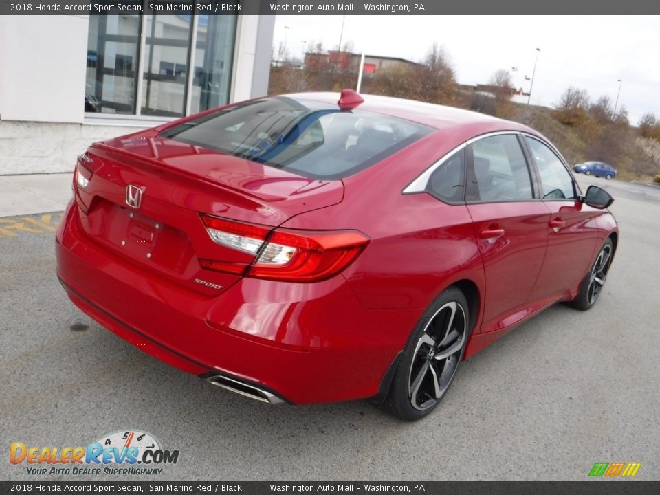 2018 Honda Accord Sport Sedan San Marino Red / Black Photo #9