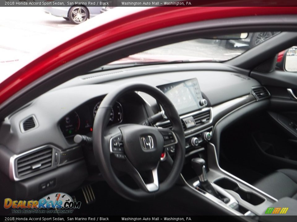 2018 Honda Accord Sport Sedan San Marino Red / Black Photo #11