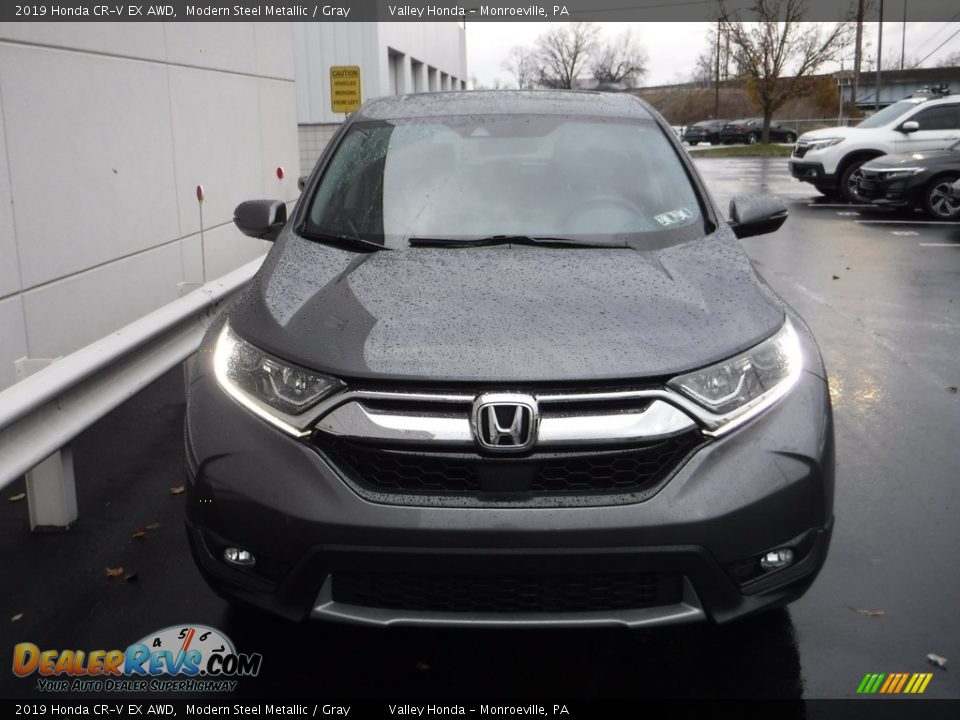 2019 Honda CR-V EX AWD Modern Steel Metallic / Gray Photo #5