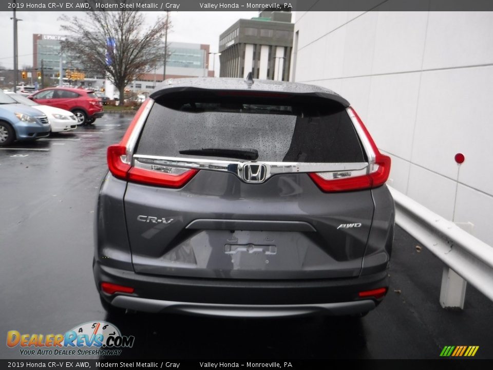 2019 Honda CR-V EX AWD Modern Steel Metallic / Gray Photo #7