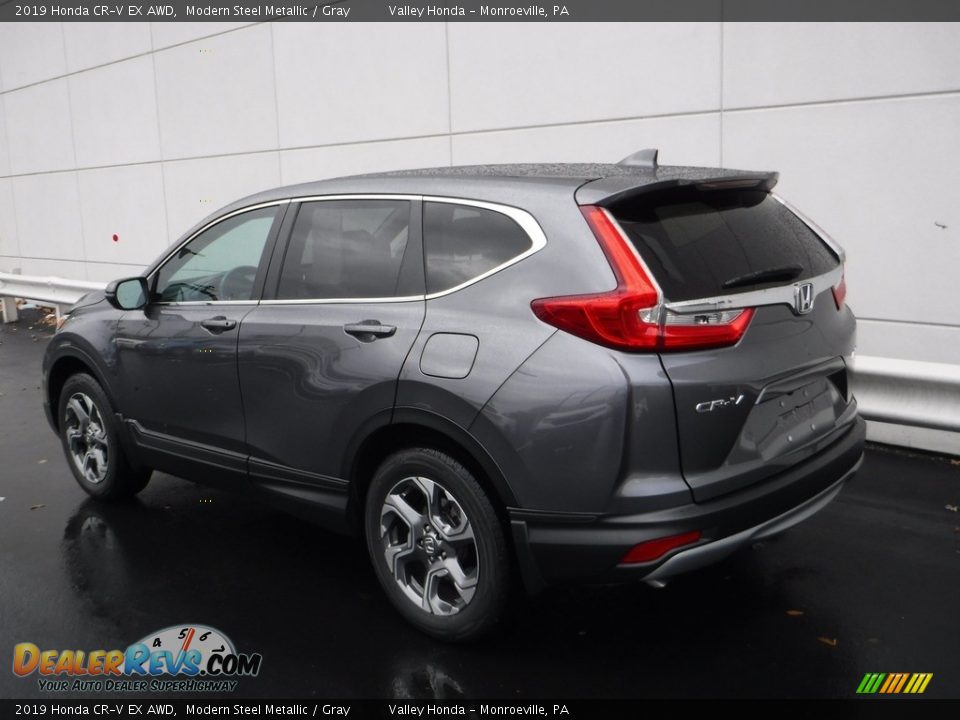 2019 Honda CR-V EX AWD Modern Steel Metallic / Gray Photo #9