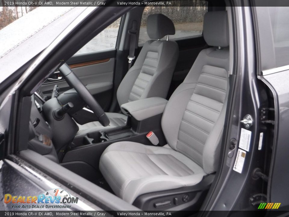 2019 Honda CR-V EX AWD Modern Steel Metallic / Gray Photo #13