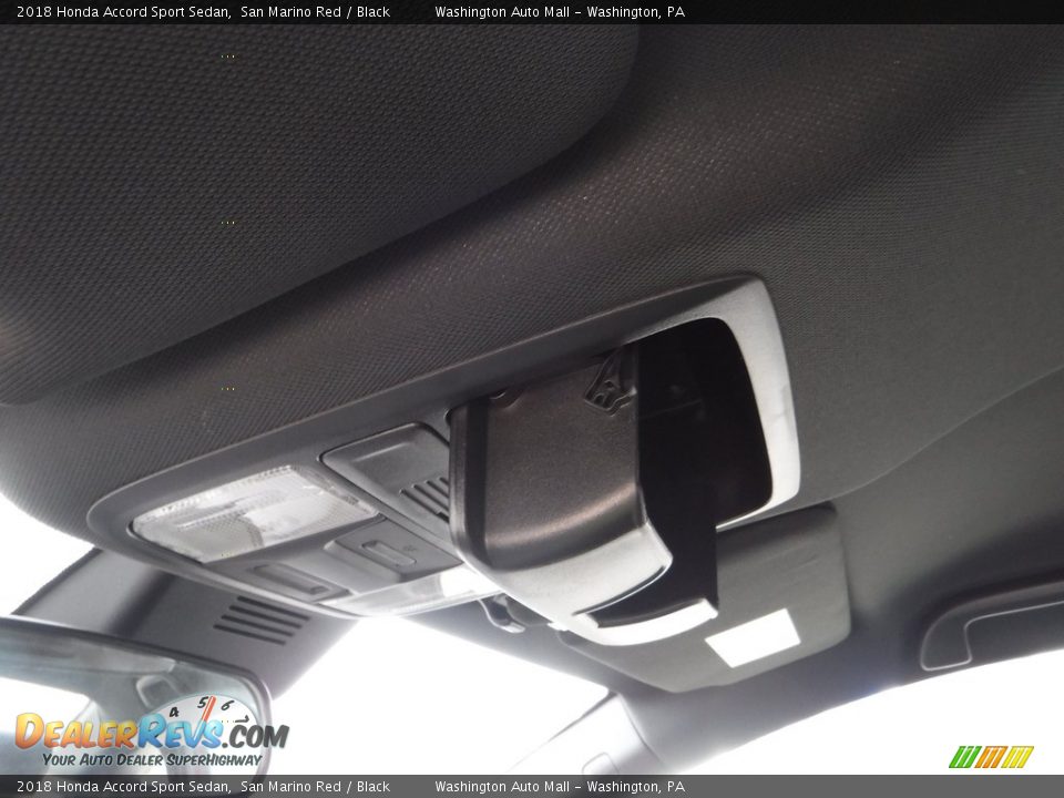 2018 Honda Accord Sport Sedan San Marino Red / Black Photo #25