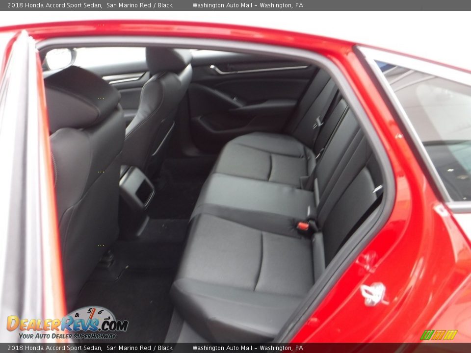 2018 Honda Accord Sport Sedan San Marino Red / Black Photo #26