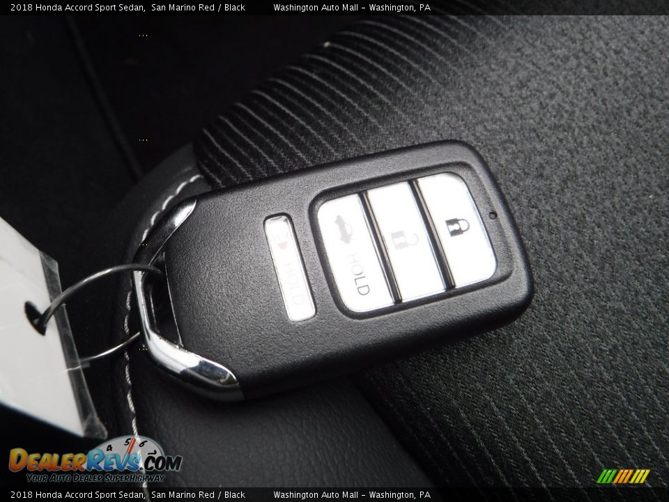 2018 Honda Accord Sport Sedan San Marino Red / Black Photo #28