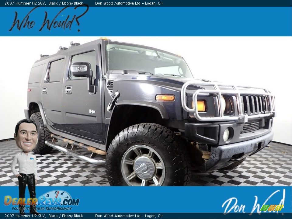 2007 Hummer H2 SUV Black / Ebony Black Photo #1