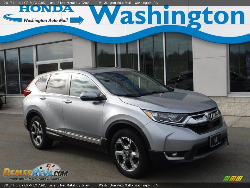 2017 Honda CR-V EX AWD Lunar Silver Metallic / Gray Photo #1