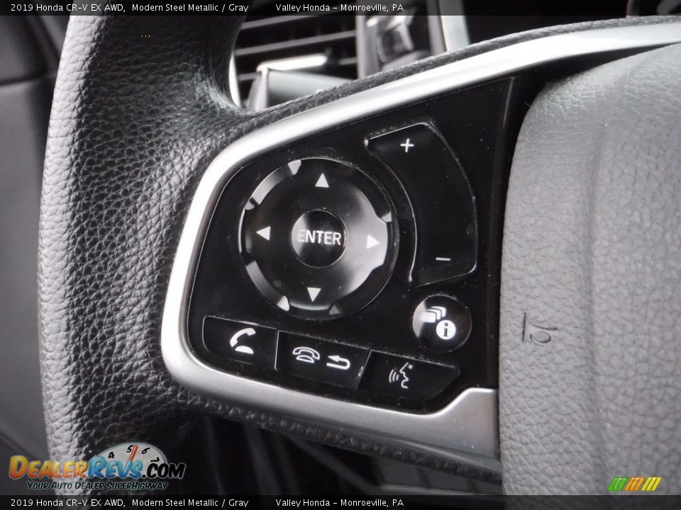 2019 Honda CR-V EX AWD Modern Steel Metallic / Gray Photo #21