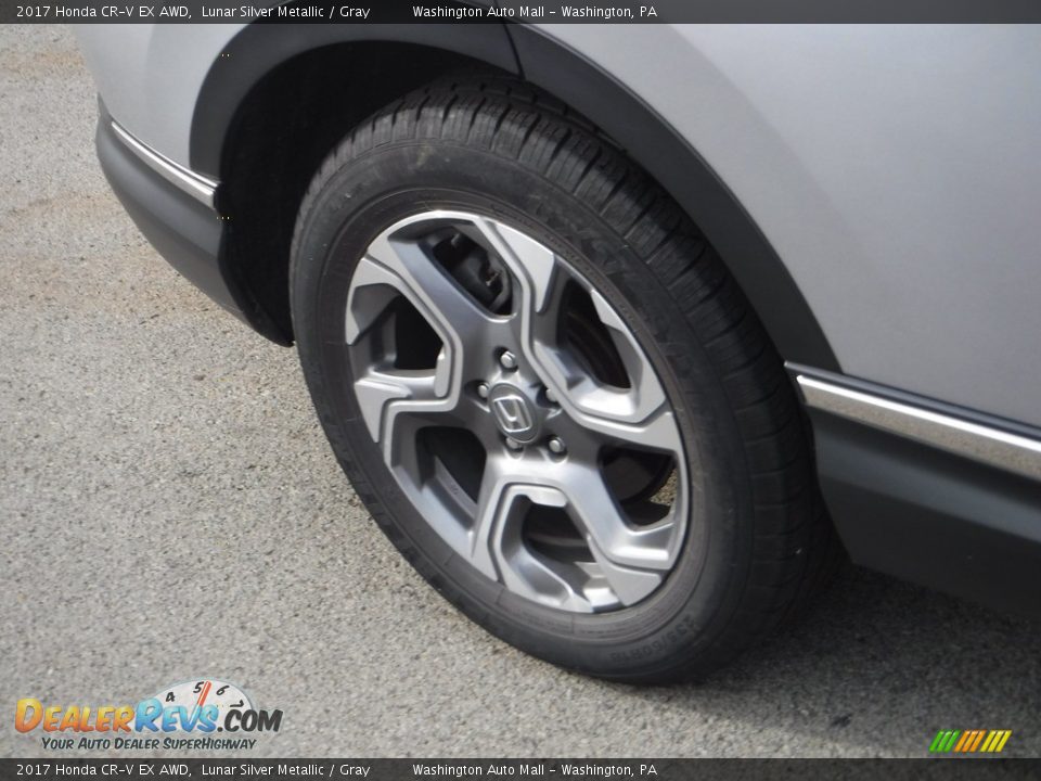 2017 Honda CR-V EX AWD Lunar Silver Metallic / Gray Photo #4