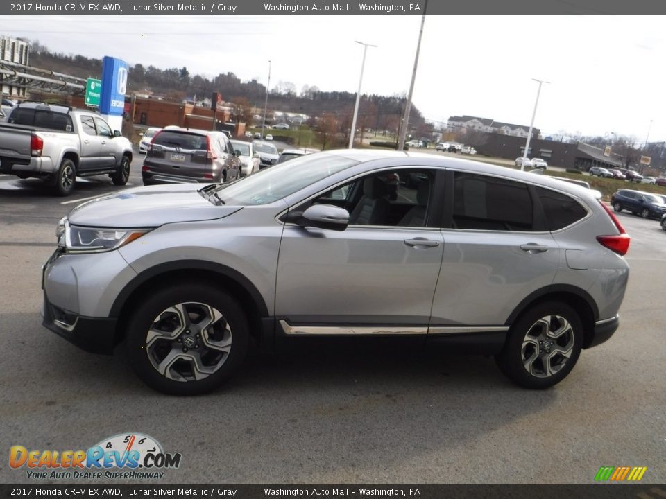 2017 Honda CR-V EX AWD Lunar Silver Metallic / Gray Photo #7